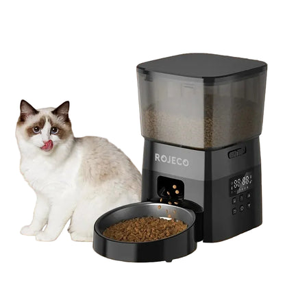 Automatic Pet Feeder with LCD Display – Smart Timed Food Dispenser for Cats & Dogs
