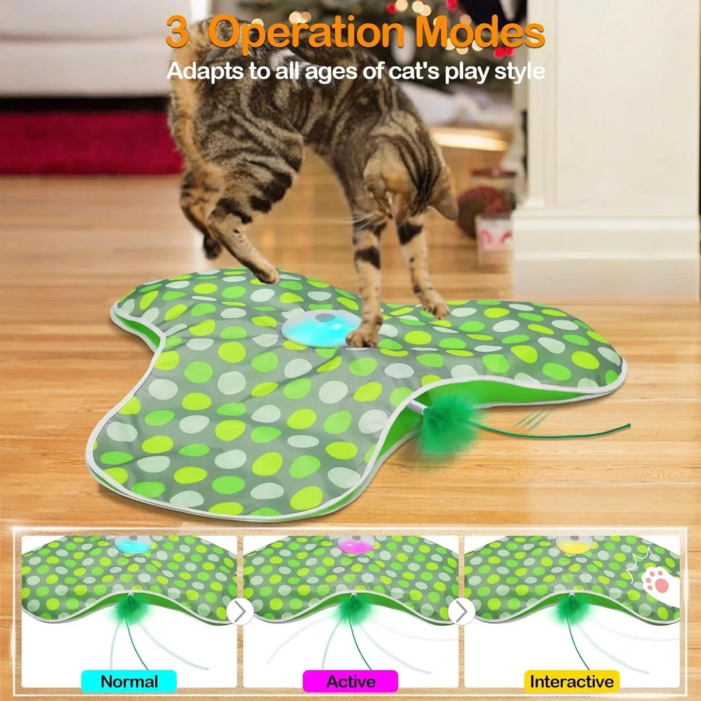 Whisker Hunt Pro – Interactive Cat Enrichment Toy for Mental Stimulation