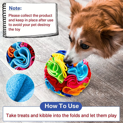 Sniff & Seek Ball – Cat Dog Enrichment Snuffle Ball for Mental Stimulation