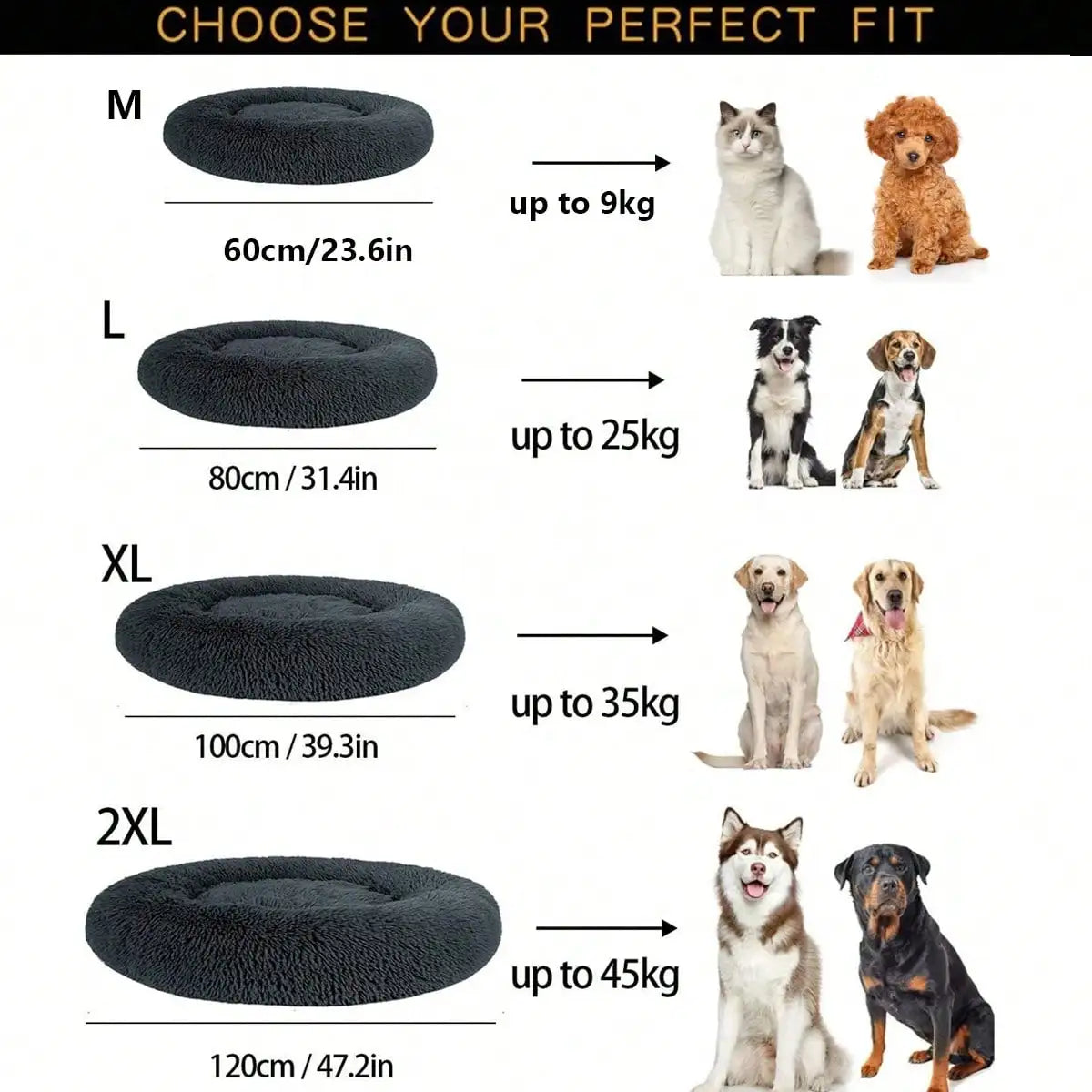 Calming Cloud Bed – Anxiety Relief Pet Bed for Dogs & Cats