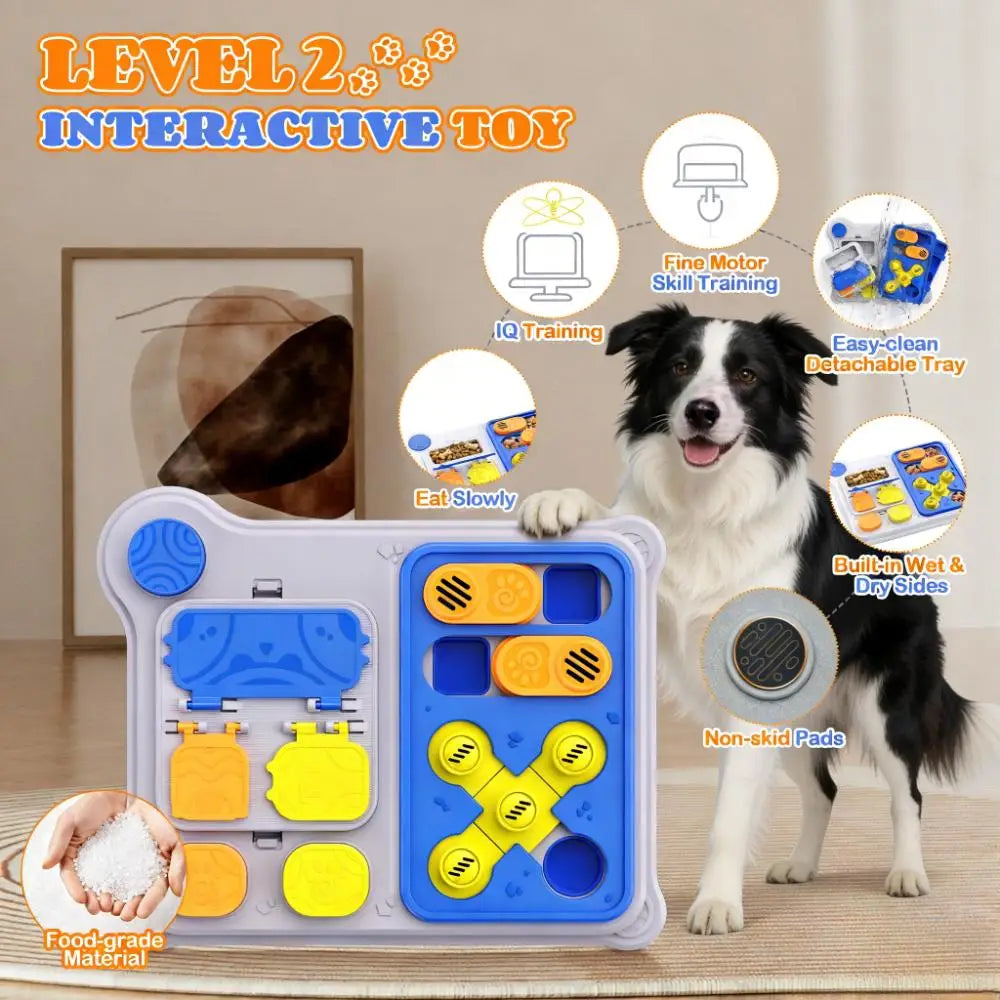 IQ Reward Puzzle Feeder – Interactive Dog Enrichment & Mental Stimulation Toy
