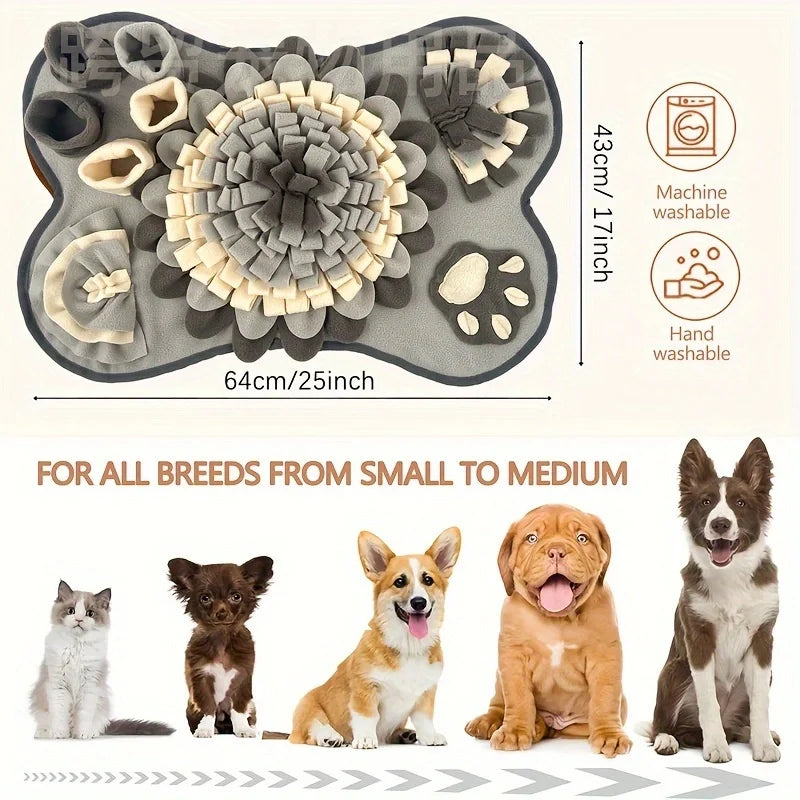 Snuffle Paws Foraging Mat – Dog Enrichment & Slow Feeding Sniffing Mat