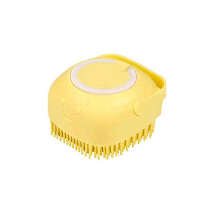 Spa Brush Pro – Self-Cleaning Pet Grooming & Massage Brush with Shampoo Dispenser