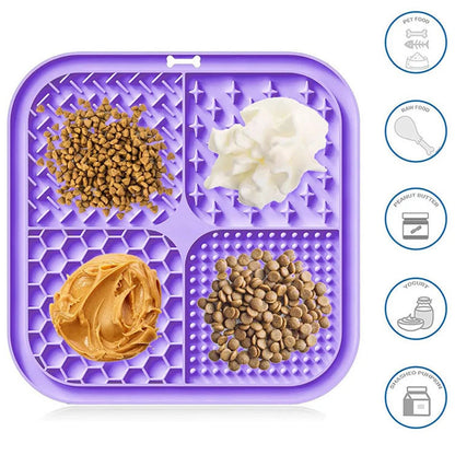 Calm & Lick Mat – Anxiety Relief & Enrichment Feeding Mat for Dogs & Cats