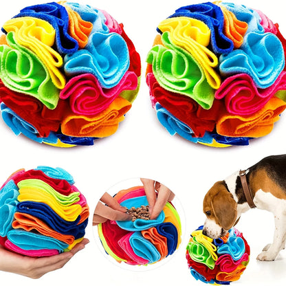 Sniff & Seek Ball – Cat Dog Enrichment Snuffle Ball for Mental Stimulation