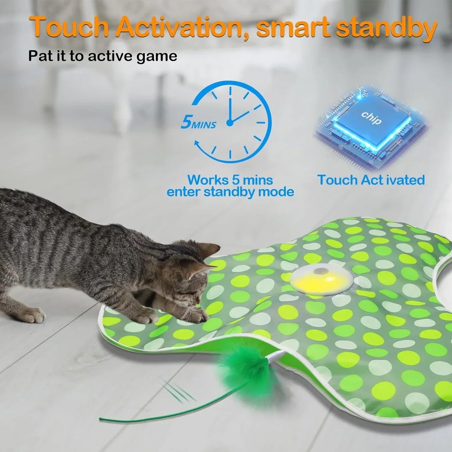 Whisker Hunt Pro – Interactive Cat Enrichment Toy for Mental Stimulation