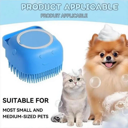 Spa Brush Pro – Self-Cleaning Pet Grooming & Massage Brush with Shampoo Dispenser