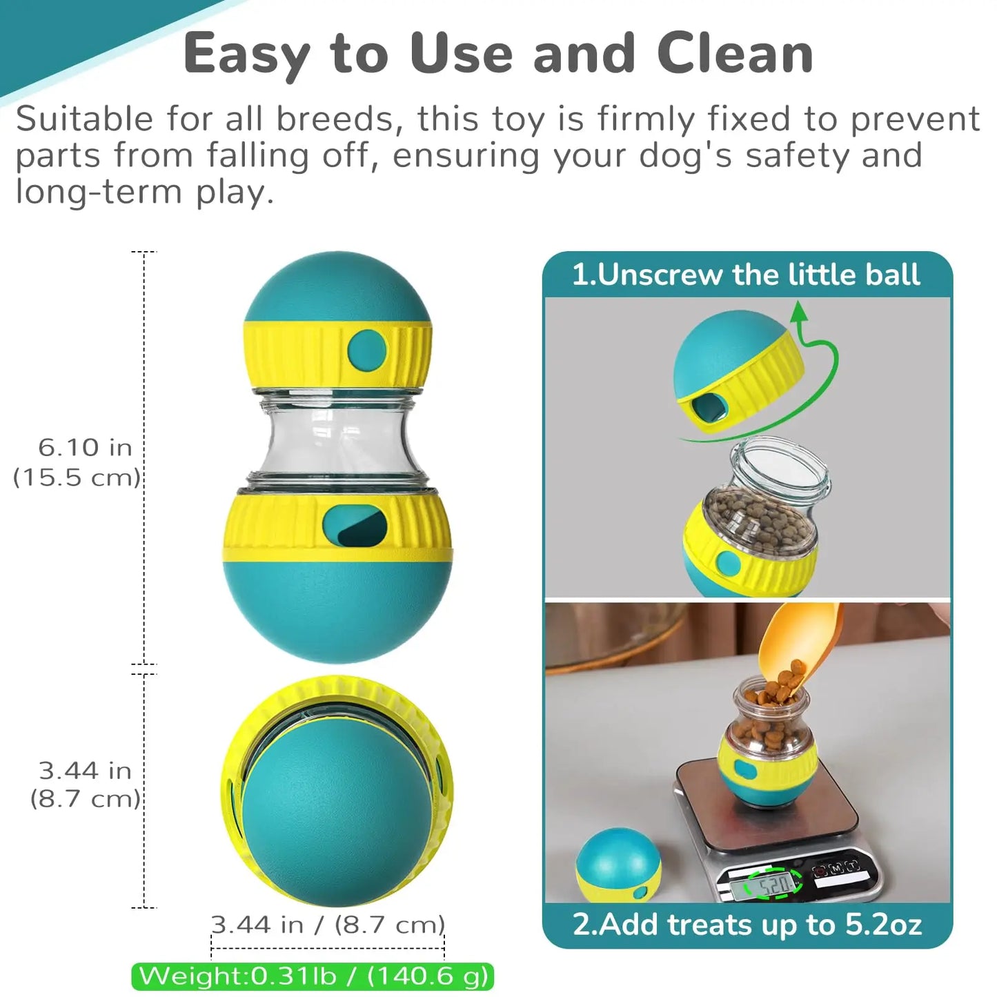 Smart Reward Feeder Ball – Interactive Dog Enrichment & Slow Feeder Toy