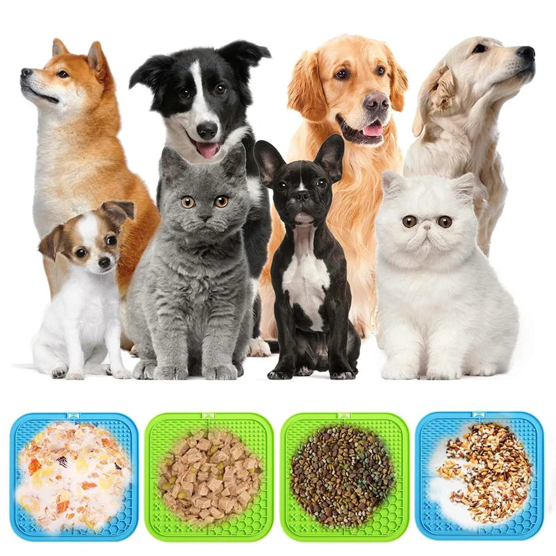 Calm & Lick Mat – Anxiety Relief & Enrichment Feeding Mat for Dogs & Cats
