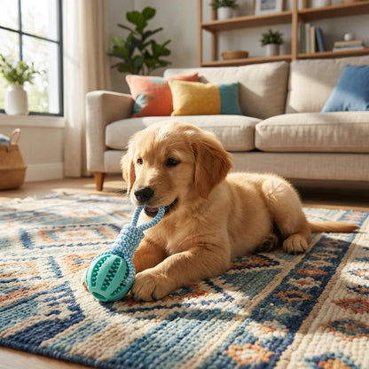 Tug & Treat Chew Ball – Interactive Enrichment Toy for Dogs
