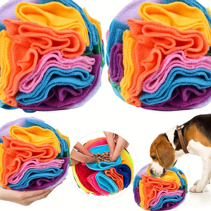 Sniff & Seek Ball – Cat Dog Enrichment Snuffle Ball for Mental Stimulation